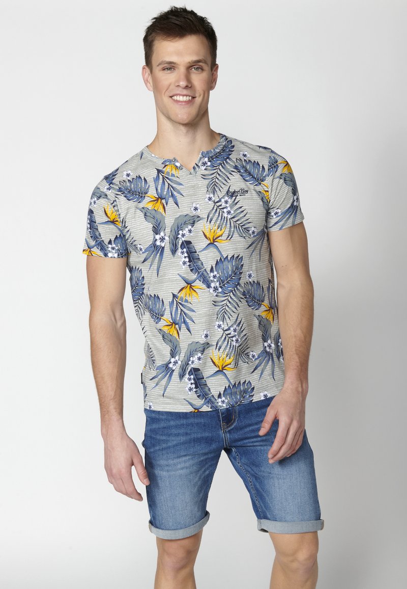 T-shirt in cotone stampato Colore panna - - 008KW-01X