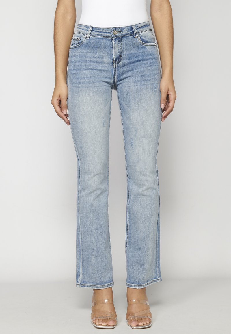 Koroshi Blugi bootcut - light blue