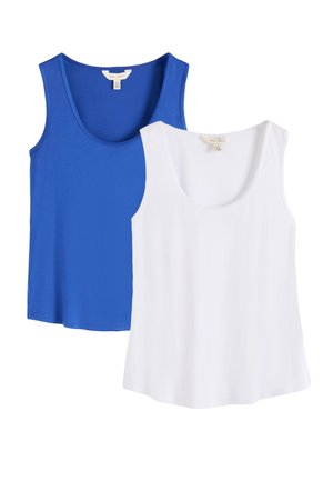 Love & Roses, 2 PACK - Top - white and cobalte blue