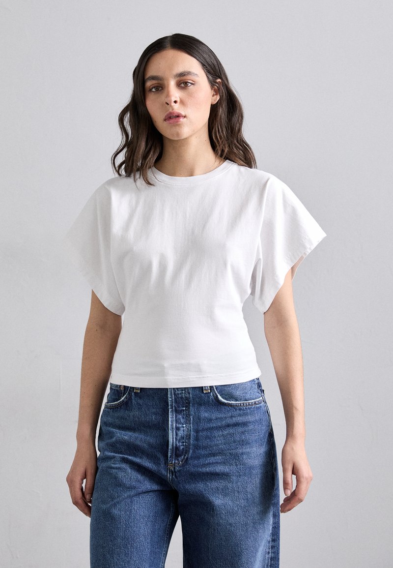 Agolde BRITT TEE - Pamata T-krekls - white