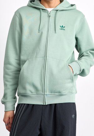 Felpa con zip - green