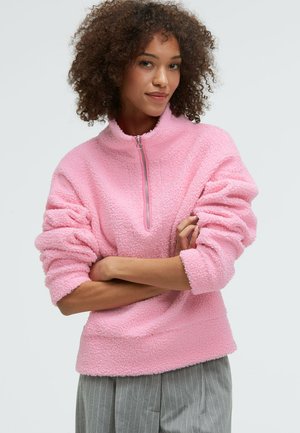 TEDDY-TROYER SO:ME MIT ZIPPER - Fleece jumper - rose pink