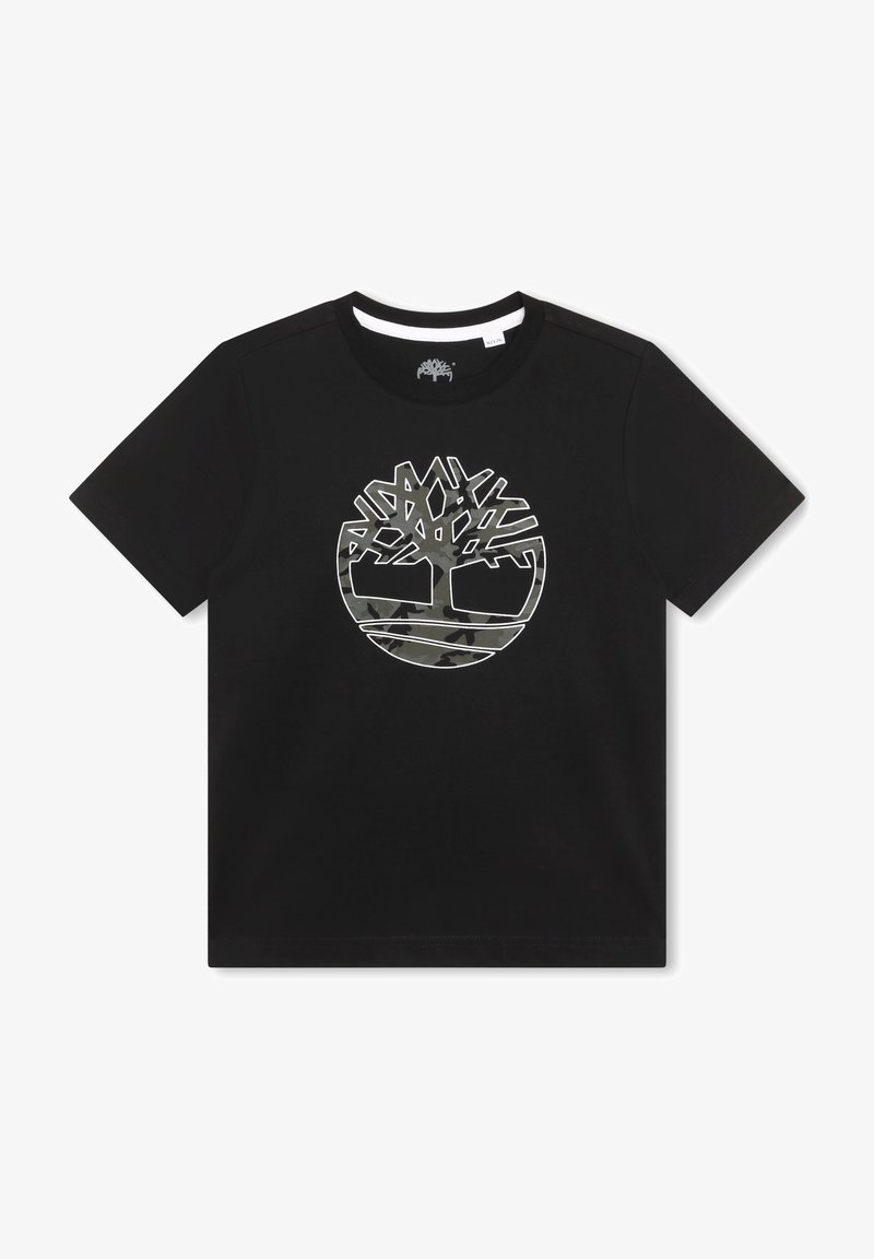 Timberland SHORT SLEEVES - Triko s potiskem - black