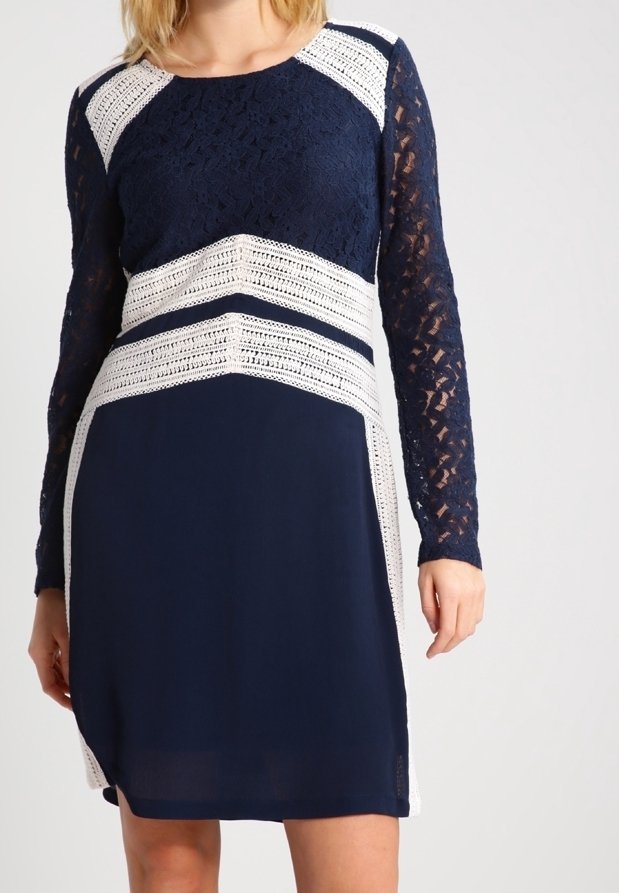 Cream Robe de jour - dark blue
