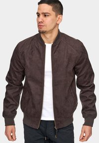INDICODE JEANS WAYNE - Kunstlederjacke - dark brown