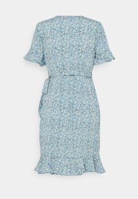 ONLY Petite ONLOLIVIA WRAP DRESS - Vestido de dia - dusk blue