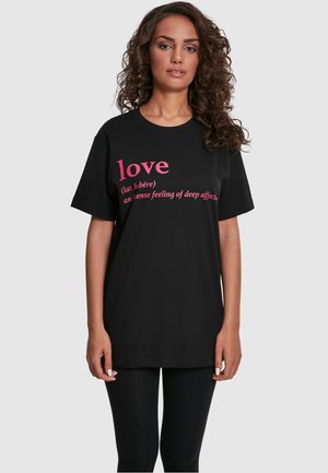 LOVE DEFINITION - Print T-shirt - black
