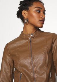 ONLY ONLMELISA JACKET - Casaco de pele sintética - cognac