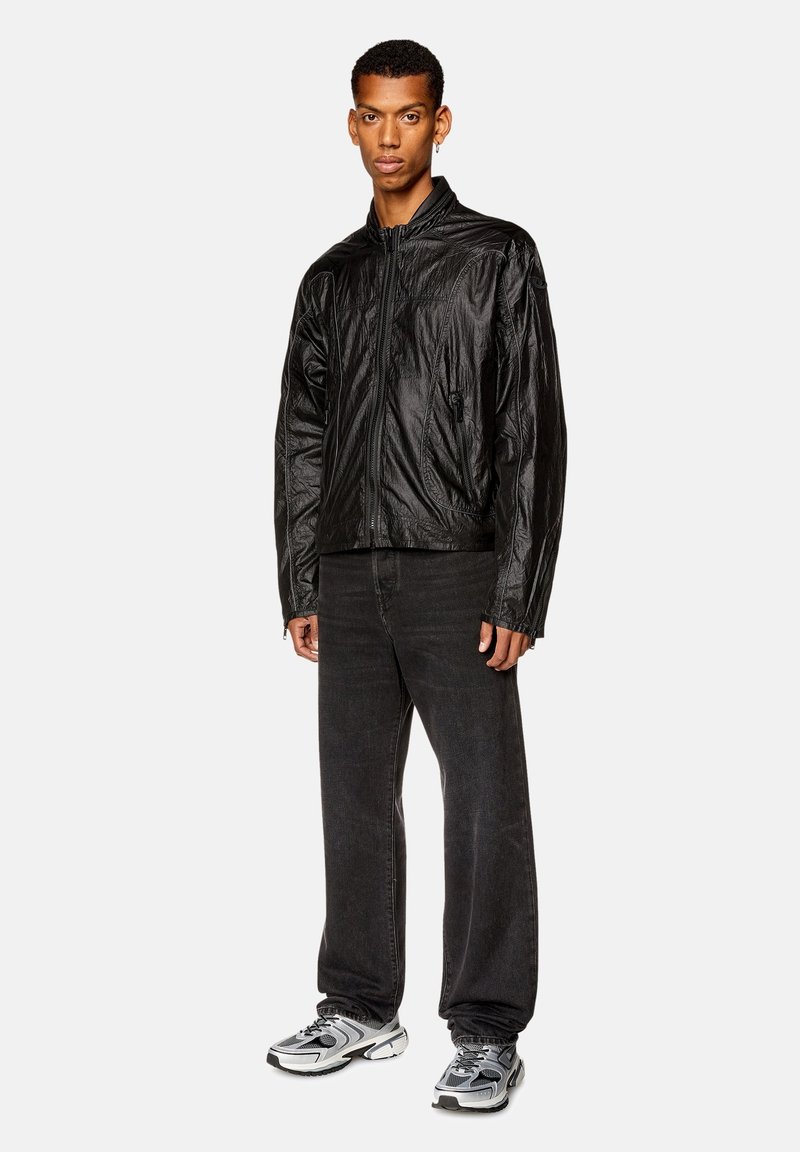 Diesel Imitatieleren jas zwart