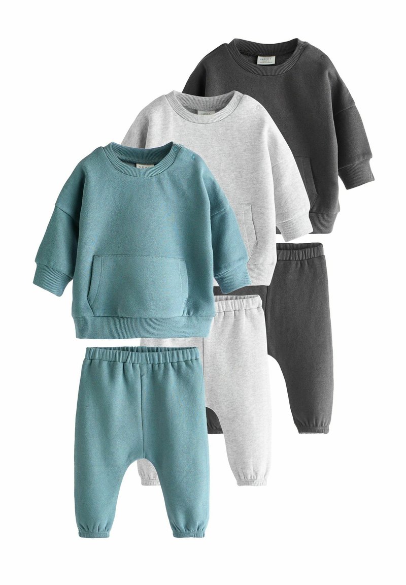 Next - JOGGERS SET 6 PACK - REGULAR FIT - Verryttelypuku - black white, Suurenna