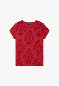 No seleccionado, allover ikat poppy red