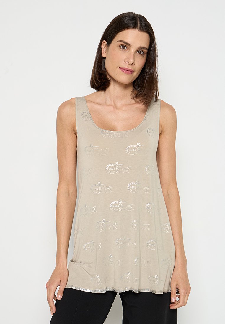 Sarah Pacini Top zandkleur