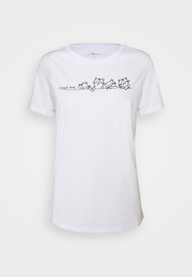 CURRENT MOOD PRINTED - T-shirt print - white