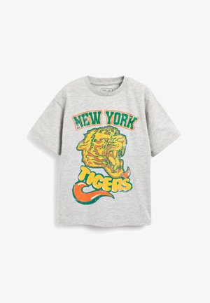 NEW YORK TIGERS GRAPHIC SHORT SLEEVE - T-shirt med print - grey