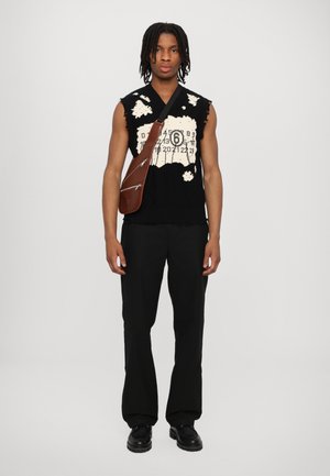 GILET UNISEX - Weste - black/off white