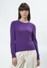 INFLUENCER FANCY - Strickpullover - purple