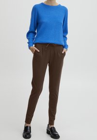 ICHI Träningsbyxor - light brown