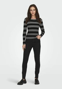 JDY JDYPLUM O-NECK  - Trui - dark grey melange