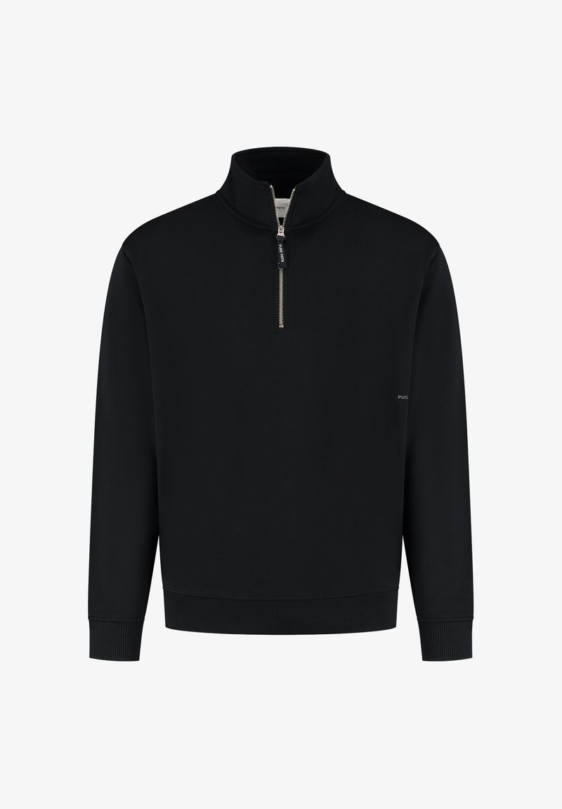 Heren lange mouw Zware Katoen Binnenkant Fleece Half Zip Heren lange mouw Zware Katoen Binnenkant Fleece Half Zip