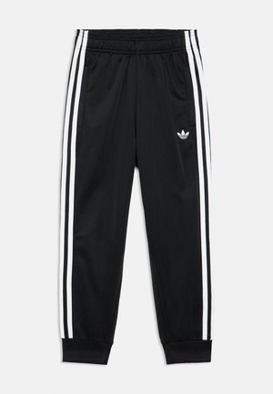 SUPERSTAR PANTS JUNIOR UNISEX - Dresside alumine osa - black/white