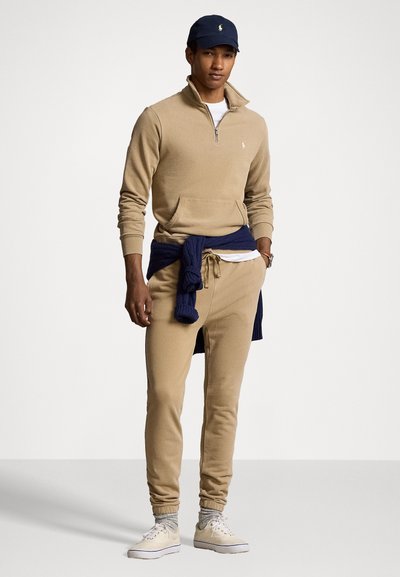 Polo Ralph Lauren LOOPBACK FLEECE QUARTER-ZIP SWEATSHIRT - Mikina - desert khaki