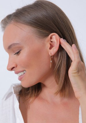 FEATHER - Earrings - gold-coloured