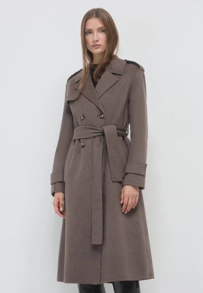 Calliope DOPPIOPETTO - Trench - tortora