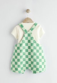 Next SET REGULAR FIT - T-shirts basic - green white checkerboard