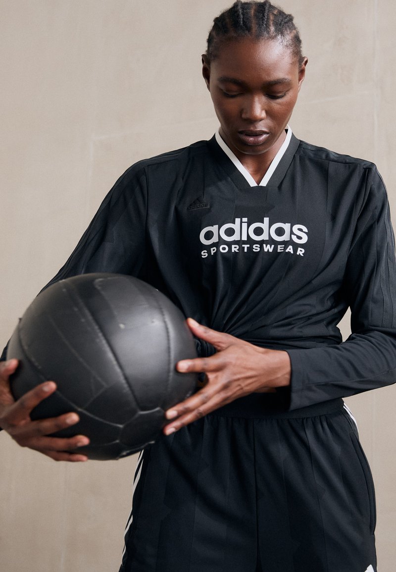 adidas Sportswear TIRO CUT STRIPES LONG SLEEVE - Top s dlhým rukávom - black