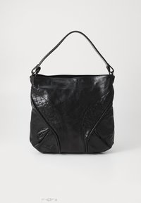 MOONOGRAM EMBOSSED FUTURA TOTE UNISEX - Geantă de pânză - black