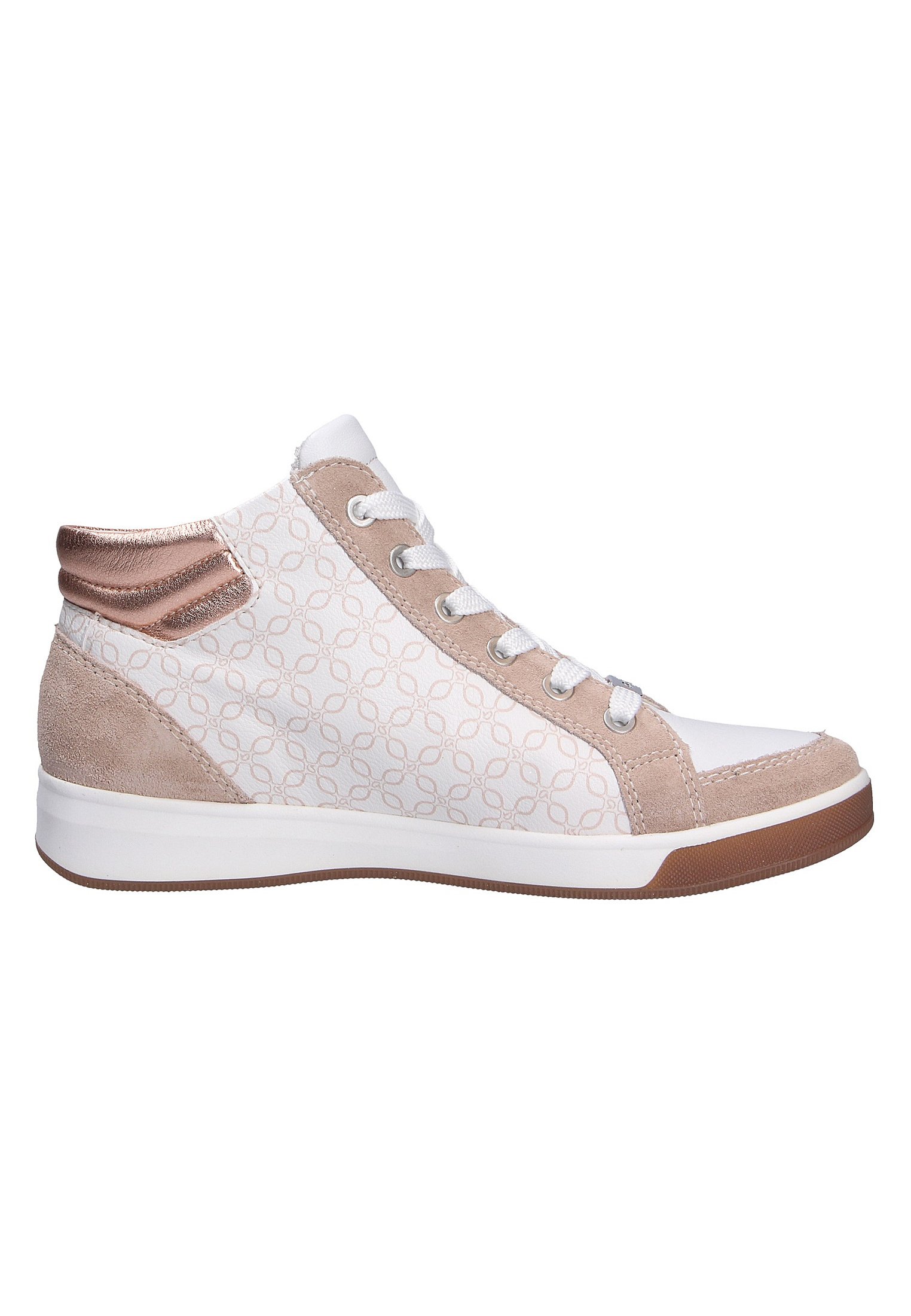 ara Sneakers hoog - sandweissrosegold/beige - Zalando.be