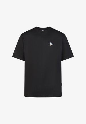 Iriedaily, IRIEDAILY T-SHIRT PIGEON FINGER - Print T-shirt - black