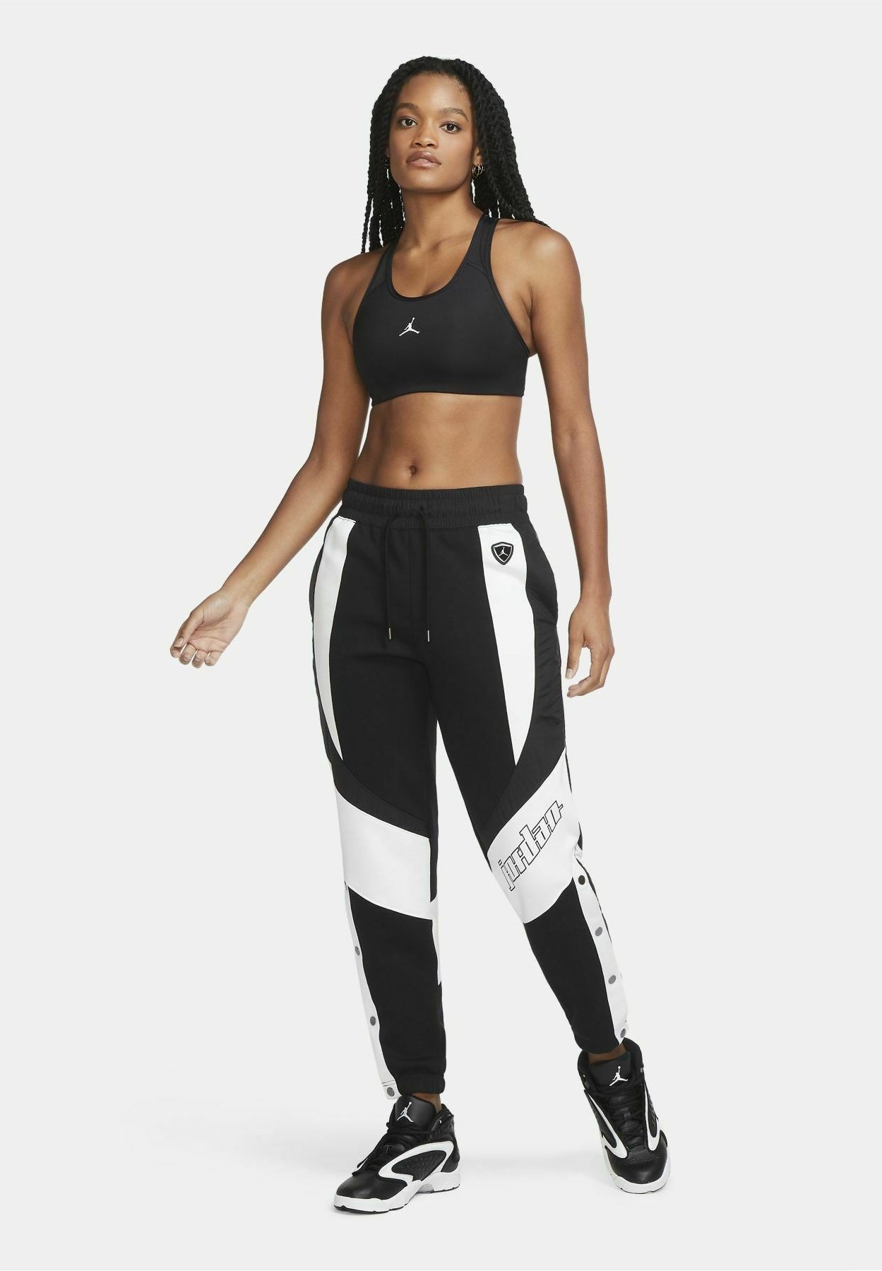 Nike Performance JORDAN JUMPMAN - Sport-BH mit mittlerer Stützkraft -  black/white/schwarz - Zalando.de