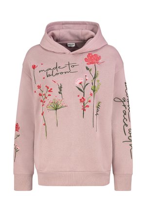 MIT BESTICKUNG - Hoodie - middle-rose
