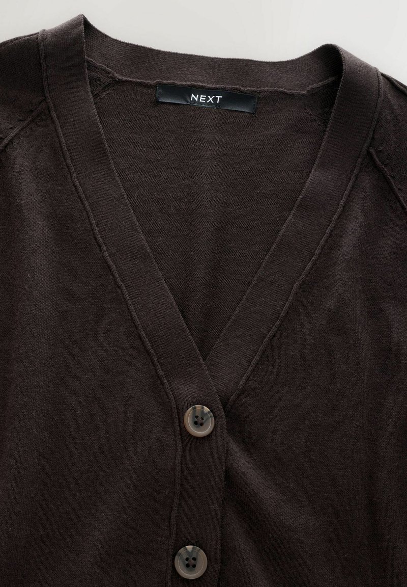 Next REGULAR FIT SOFT TOUCH V-NECK BUTTON UP - Chaqueta de punto ...
