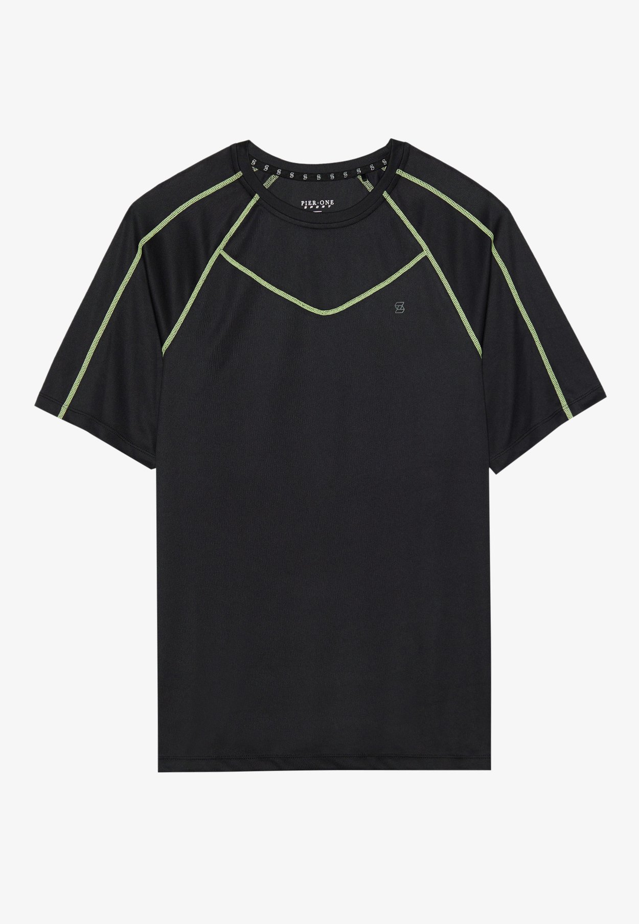 SHORT SLEEVE T-SHIRT WITH NEON CONTRAST STITCH