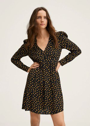 NATURE - Abito a camicia - zwart