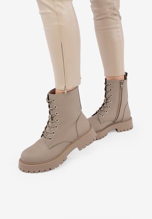 Plateaustiefelette - taupe