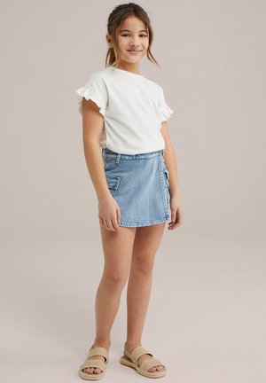 Potiskana majica - off white