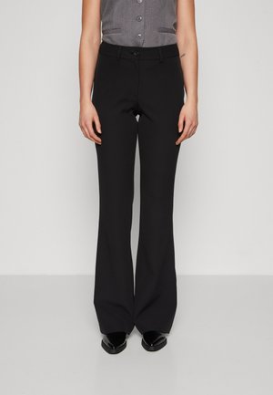 ONLBERRY CLEAN FLARED - Trousers - black