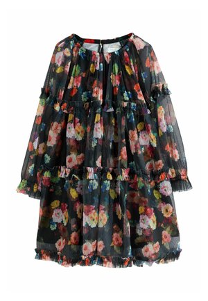 Next, LONG SLEEVE MESH DRESS - Hverdagskjole - black floral