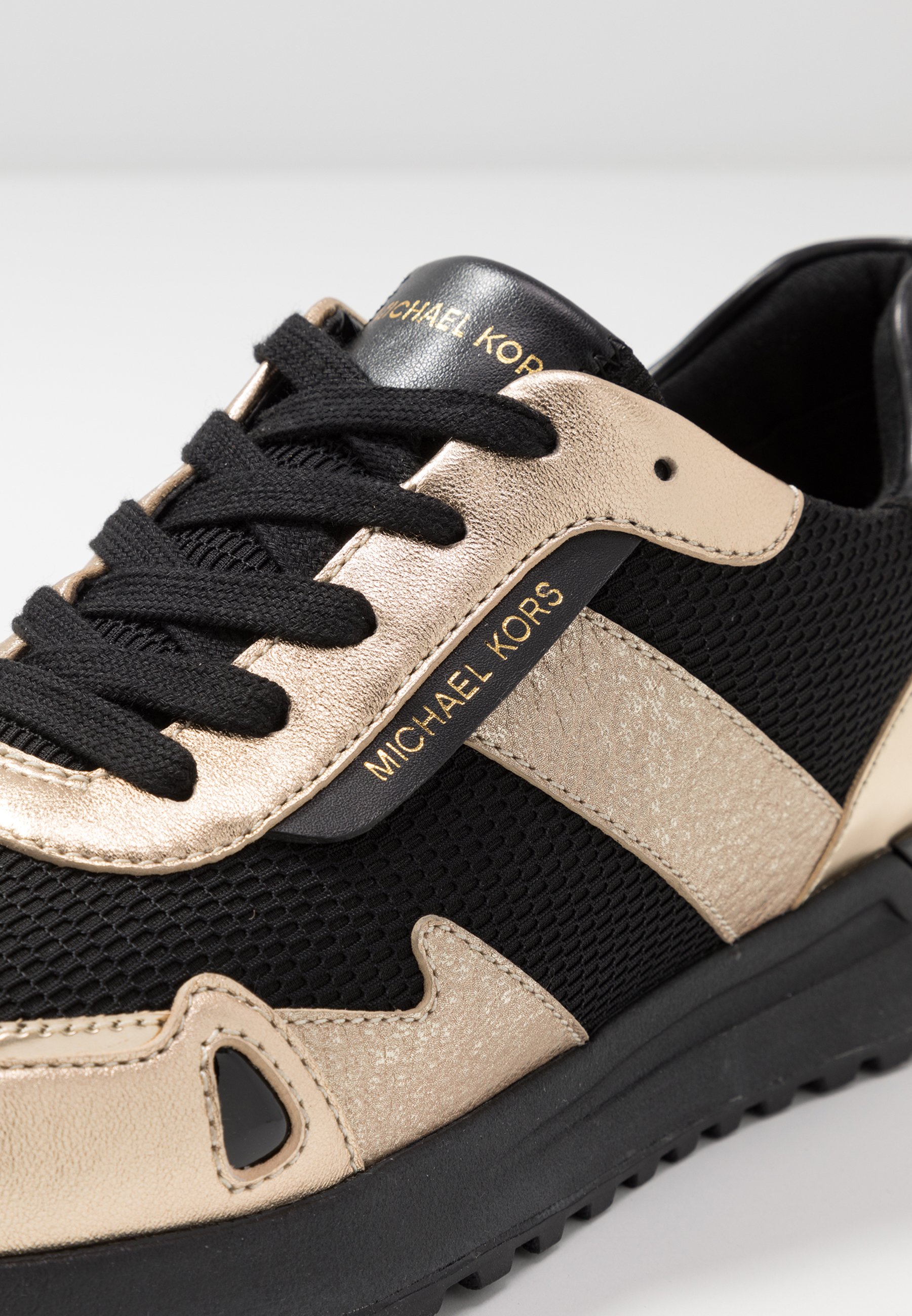 michael kors black and gold sneakers