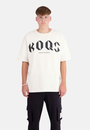 Print T-shirt - whitecap gray