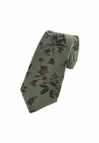 Next SLIM FIT - Krawatte - forest green
