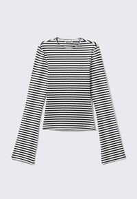 LONG SLEEVE COTTON - Topper langermet - white/black