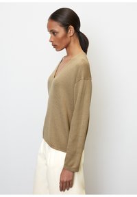 Marc O'Polo V-NECK - Jumper - dusty earth