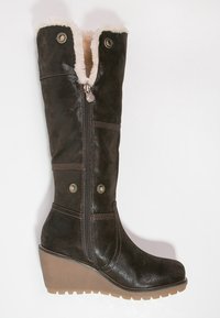 s.Oliver Kozačky s klínem - dark brown