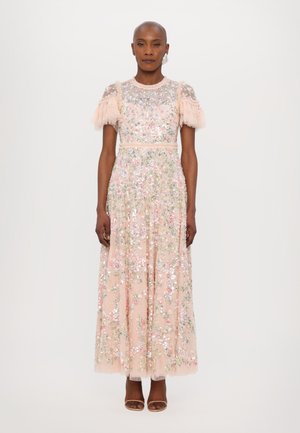 DREAM GARLAND GLOSS ROUND NECK GOWN - Festklänning - apricot