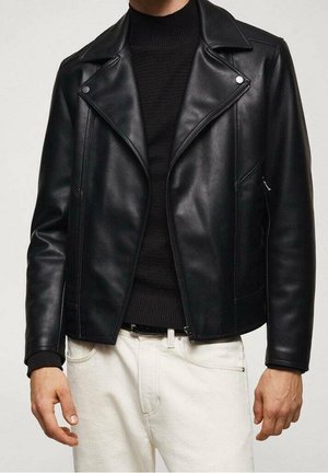 Veste en similicuir - black