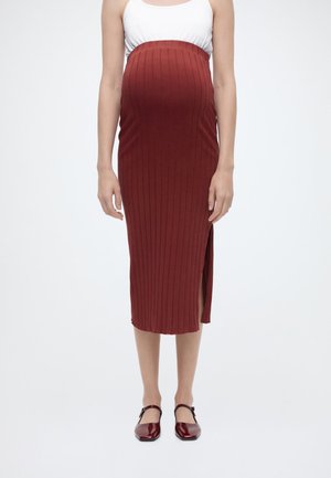 OLMALEJANDRA SKIRT - Pencil φούστα - spiced apple